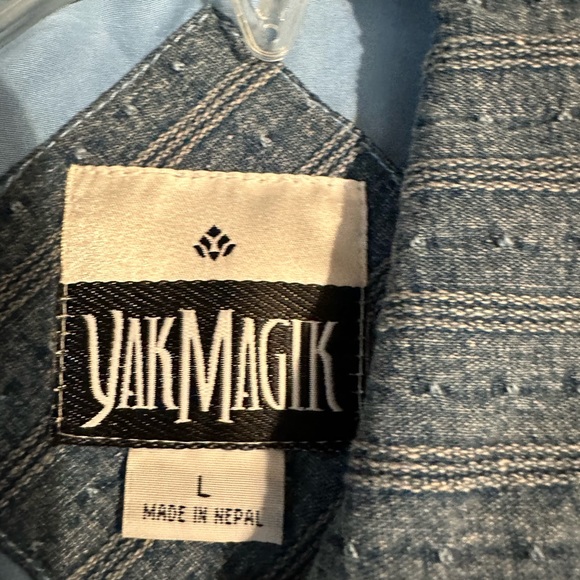 Vtg Artsy Yak Magik Large Jacket Boho Shacket   Embroidered Yarn Women’s silk - Picture 13 of 16